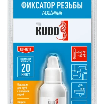 Фум-гель KUDO (фиксатор резьбы) анаэробный разъёмный