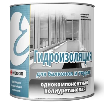 Гидроизоляция полиуретановая ecoroom для балконов и террас