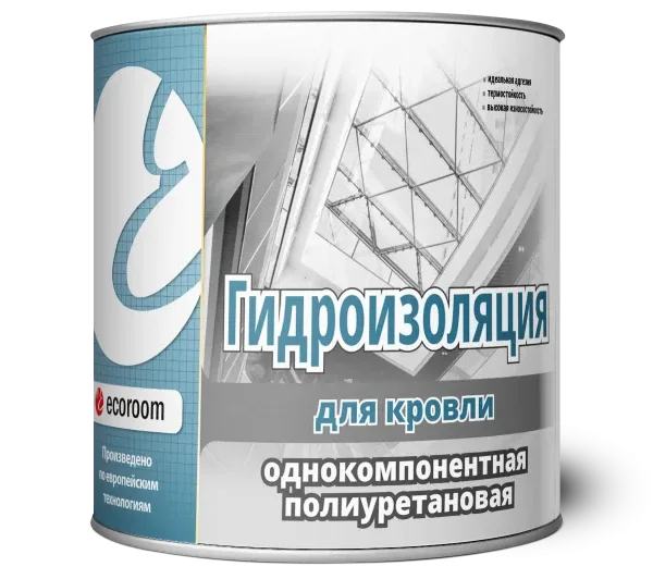 Гидроизоляция полиурeтановая ecoroom для кровли