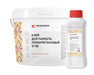 Клей для паркета полиуретановый двухкомпонентный D-90 (фасовка 10 кг)