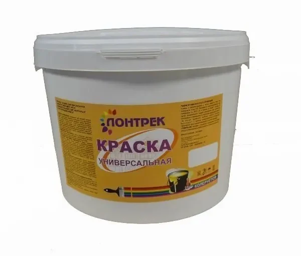Краска ВДАК 10-12 универсальная для внутренних и наружных работ